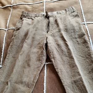 Di Milano flat front italian Lincoln, wheat color